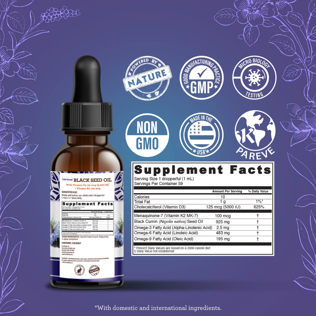 Natural Cold Pressed Black Seed Oil